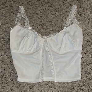 White lace cami